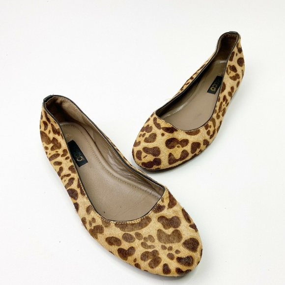 ecco leopard flats